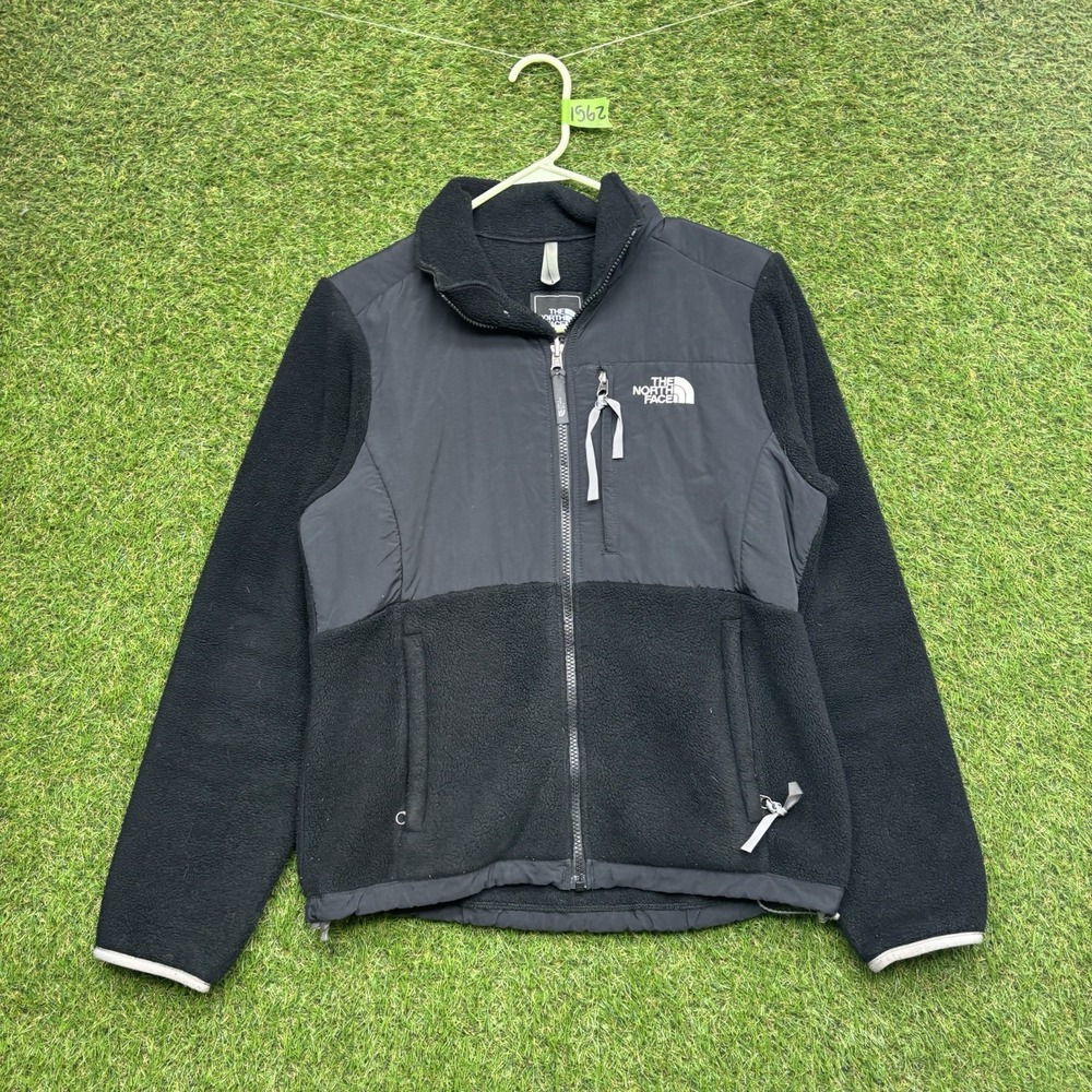 NORTH FACE Denali Jacket Womens Small Zip Up Outdoor Hiking Travel Black